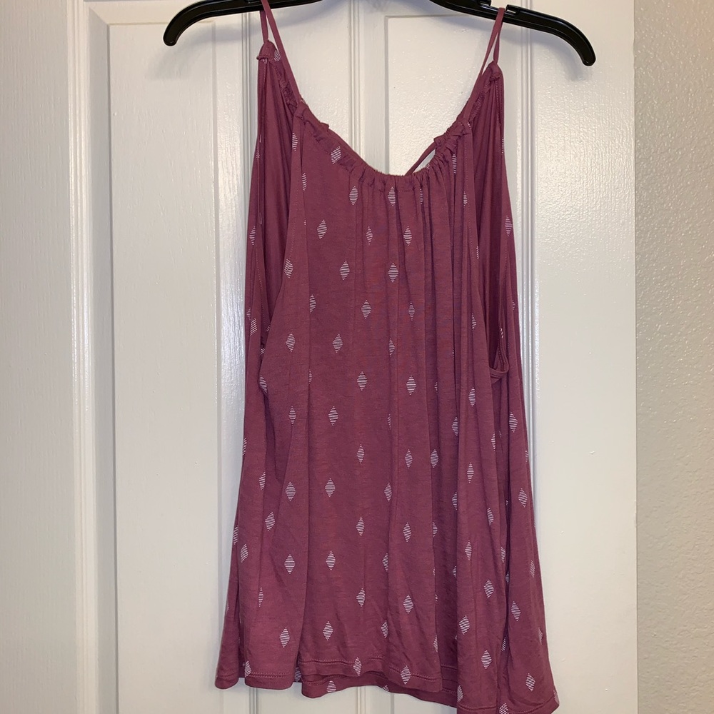 Spaghetti strap pink mauve tank top GAP